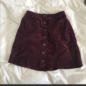 Maroon brandy skirt